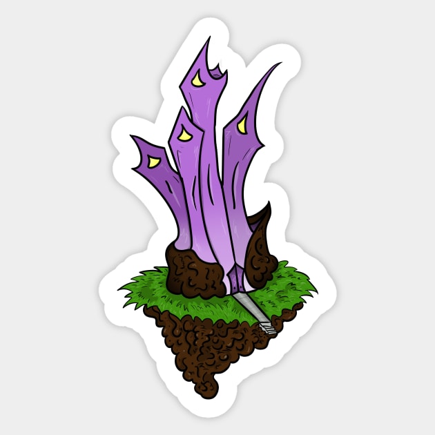 Amethyst Tower Sticker by GeekVisionProductions